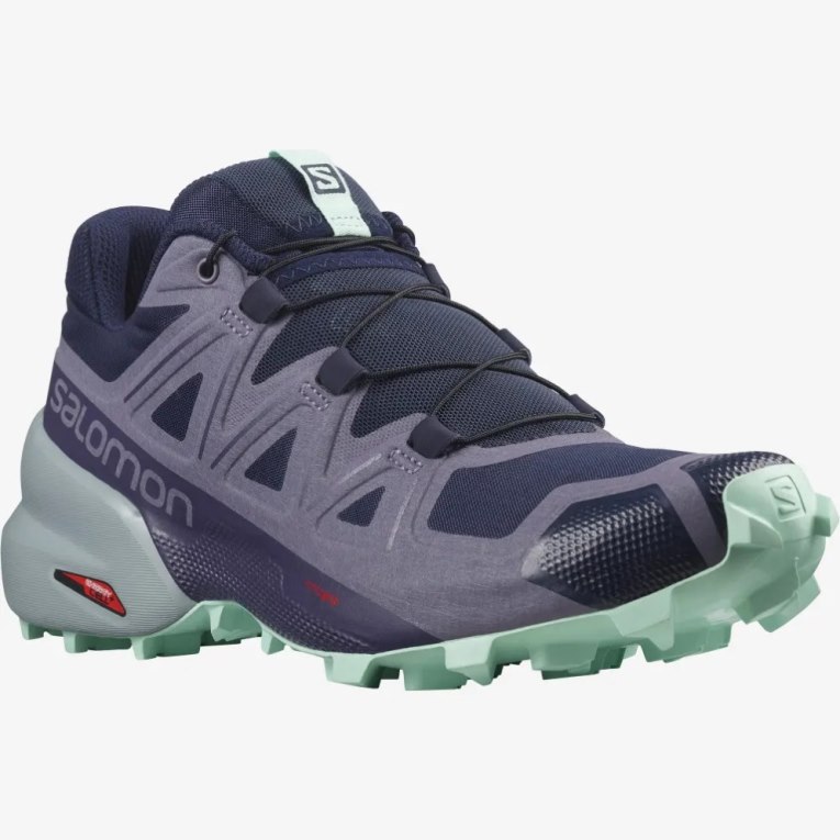 Navy / Purple Salomon Speedcross 5 Women's Trail Running Shoes | IE FO7923